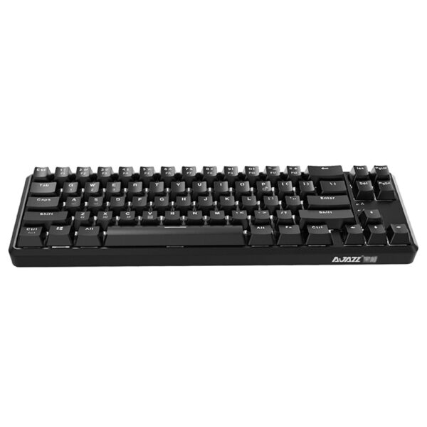 Ajazz K680T USB Bluetooth 3.0 Connection 68 Keys Anti-ghosting Backlight Mechanical Keyboard Dual Modes 1000mAh Lithium Battery For Android / IOS / MAC / Windows Brown Switch - Black